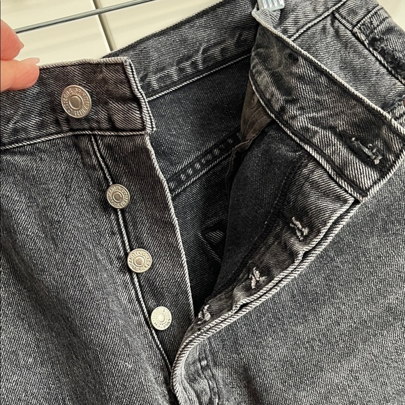 NWOT Citizens Of Humanity Black Vintage Wash Denim Skirt, Size 31 - Picture 4 of 10